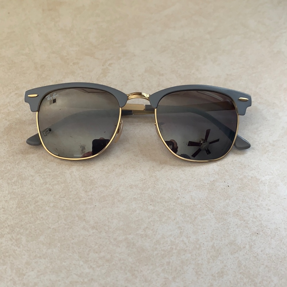 Ray Ban clubmaster metal grey gold